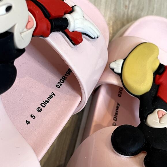 Mini Melissa Cosmic Disney Sandals Girls Disney Minnie and Mickey Mouse Pink C10 - Picture 11 of 12